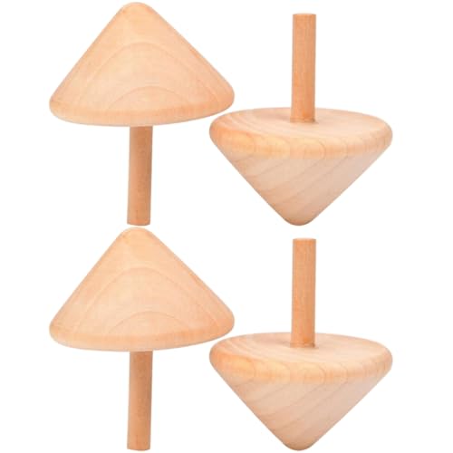 TOYANDONA Traditionelles Kinder-Holz-gyro-Spielzeug 4 Stück Buntes Kinder-zubehör Lustiges Pädagogisches Spielzeug von TOYANDONA