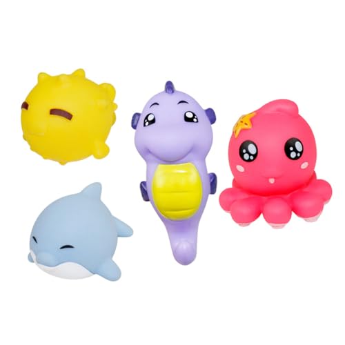 TOYANDONA 4 Stück in Tierform Badespielzeug Für Babys Kinderspielzeug Duschspielzeug Nehmen Lustiges Quietschendes TOYANDONA 4 Stück in Tierform Badespielzeug Für Babys Kinderspielzeug Duschspielzeug Nehmen Lustiges Quietschendes von TOYANDONA