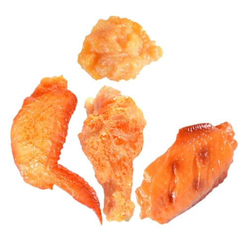TOYANDONA 4 Stück simuliertes Essen falsches Fleisch realistisches Essen Brathähnchen-Modell simulierte Hühnerflügel ziernieten Chicken künstliche Hühnerkeule simulierte Hähnchenkeulen PVC TOYANDONA 4 Stück simuliertes Essen falsches Fleisch realistisches Essen Brathähnchen-Modell simulierte Hühnerflügel ziernieten Chicken künstliche Hühnerkeule simulierte Hähnchenkeulen PVC von TOYANDONA
