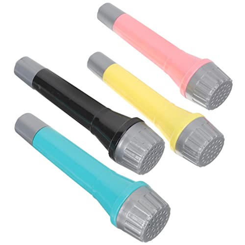 TOYANDONA 4 Stück simuliertes Mikrofon kleines Mikrofon Spielzeugmikrofon Digitale Dekoration für geschenketueten Partygeschenk Kunststoff-Mikrofon- Plastik von TOYANDONA