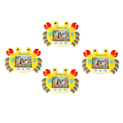 TOYANDONA 4 Stücke Krabben Kreis Wasser Maschine Wasser Ring Spiel Ring Werfen Spiel Handheld Wasser Ring Abs von TOYANDONA