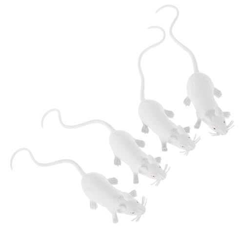 TOYANDONA 4 Stücke Realistische Spielzeug Streich Gefälschte Ratten Interaktive Spielzeug Kinder Gruselige Requisite Für Party Simulation Modell Für Wissenschaft Bildung von TOYANDONA