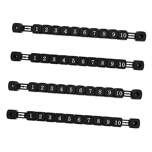 TOYANDONA 4 Stücke Scoring Zähler Bar Scoring Marker Keeper Tischfußball Punktezähler Tennis Scoring Board Scoring Geräte Scoring Anzeige Schwarz Kunststoff von TOYANDONA
