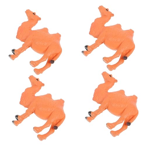 TOYANDONA 4 Stücke Teiliges Mini Kamel Modellset aus PVC Realistische Tierfiguren Detailreiche Kamel Spielfiguren für Kleine Dekorationen für Zuhause und Büro Naturwissenschaftliches von TOYANDONA