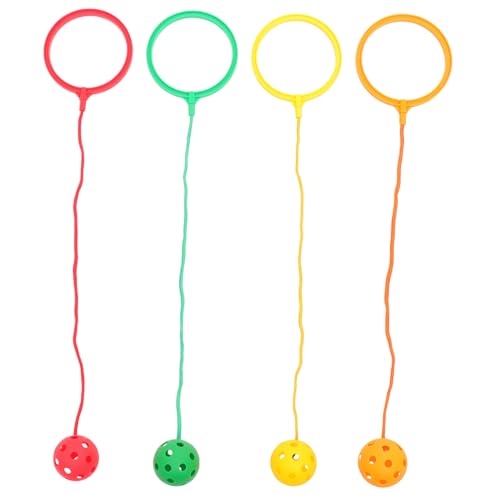 TOYANDONA 4stücke Sprung Fitness-spielzeugset Elastische Bouncing Balls Für Junge Mädchen Für Einbeiniges Springen Rotierendes Training Und Körperliche Fitness Langlebig Und Leicht von TOYANDONA