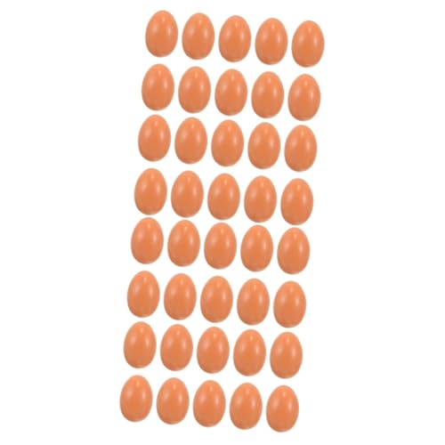 TOYANDONA 40 STK Puppenstuben-Eier Nein kein NOO Größe spilzeug fot zubehör deko Miniaturen Küche Mini- -Requisiten Küken Wachteleier kleine Eier schmücken Mini-Eier Harz von TOYANDONA
