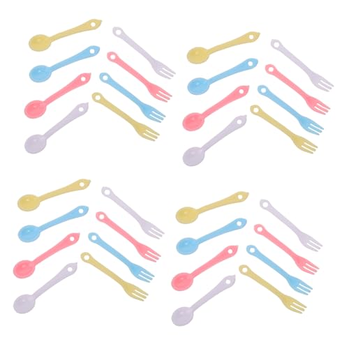 TOYANDONA 40satz Miniaturbesteck Aus Kunststoff Mit Winzigen Gabeln Und Löffeln Für Puppenhausgeschirr Mini-hausdekor Und Kreatives Spielen TOYANDONA 40satz Miniaturbesteck Aus Kunststoff Mit Winzigen Gabeln Und Löffeln Für Puppenhausgeschirr Mini-hausdekor Und Kreatives Spielen von TOYANDONA