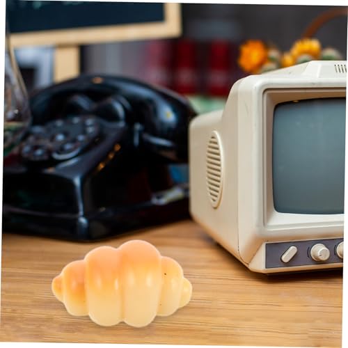 TOYANDONA 40 Stück Mini Kunstbrot Figuren Miniatur Resin Brot Deko Realistische Künstliche Brote für Puppenhaus DIY Basteln Micro Landschaft Küchen Zubehör von TOYANDONA