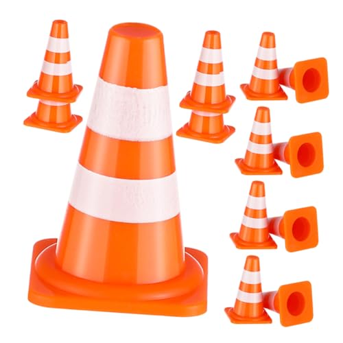 TOYANDONA 40 Stück Mini Verkehrszeichen Set Orange Verkehrskegel und Straßenschilder für Lernspielzeug zur Verkehrserziehung und Kreativen Rollenspielen für Baustellen Themenpartys TOYANDONA 40 Stück Mini Verkehrszeichen Set Orange Verkehrskegel und Straßenschilder für Lernspielzeug zur Verkehrserziehung und Kreativen Rollenspielen für Baustellen Themenpartys von TOYANDONA