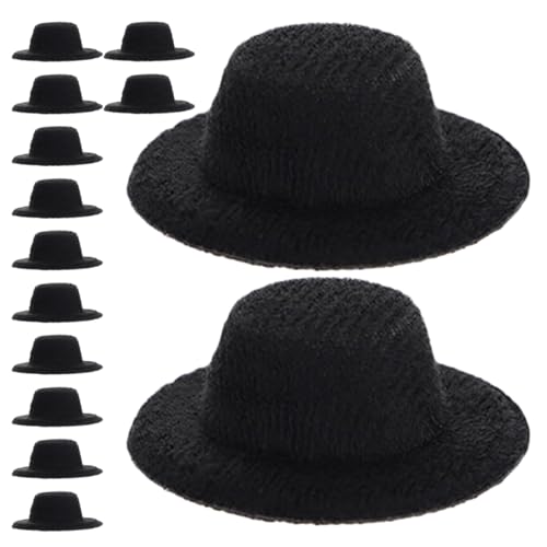 TOYANDONA 40 Stück Miniatur Schwarze Hüte für DIY Kunstprojekte Puppen und Schneemann Haarclip Basteln Zubehör für Puppenhaus TOYANDONA 40 Stück Miniatur Schwarze Hüte für DIY Kunstprojekte Puppen und Schneemann Haarclip Basteln Zubehör für Puppenhaus von TOYANDONA