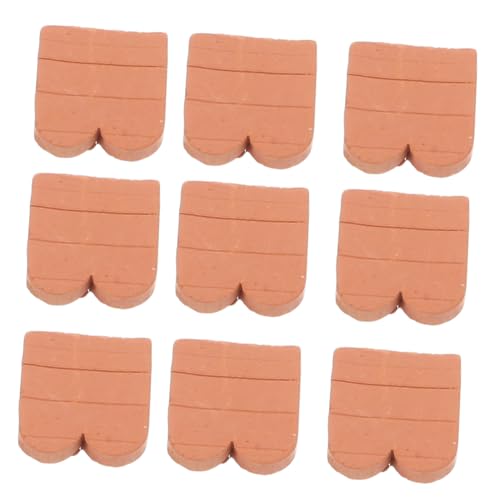 TOYANDONA 40 Stück Miniatur Wellenziegel Realistische Kleine Backsteinmodelle für Puppenhaus Kreative DIY Bauklötze Braune Mini Wandziegel für Garten und Bastelprojekte TOYANDONA 40 Stück Miniatur Wellenziegel Realistische Kleine Backsteinmodelle für Puppenhaus Kreative DIY Bauklötze Braune Mini Wandziegel für Garten und Bastelprojekte von TOYANDONA