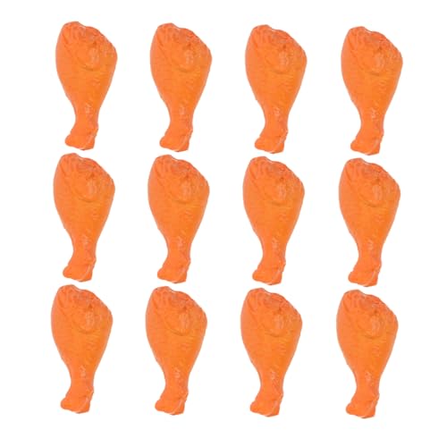 TOYANDONA 40 Stück Miniature Chicken Drumstick Realistisch Simulierte Hähnchenkeulen Detailgetreue Miniatur Fake Food Modelle für Puppenhaus und Fotografie Requisiten von TOYANDONA