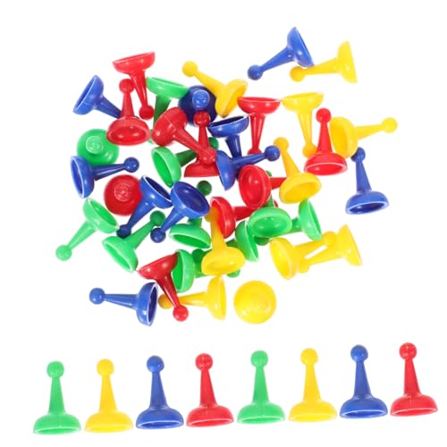 TOYANDONA 40 Stück Spielsteine Schach Tischplatte Für Spielmarken Spielkomponente Brettspiele Bauern Spielzubehör Tischmarker Plastik von TOYANDONA