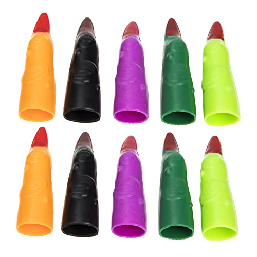 TOYANDONA 40 Stück Teiliges Bunte Hexenfinger Halloween Fake Finger für Kostüme Schaurige Requisiten für Partys und Streiche für Halloween Dekoration und Cosplay von TOYANDONA