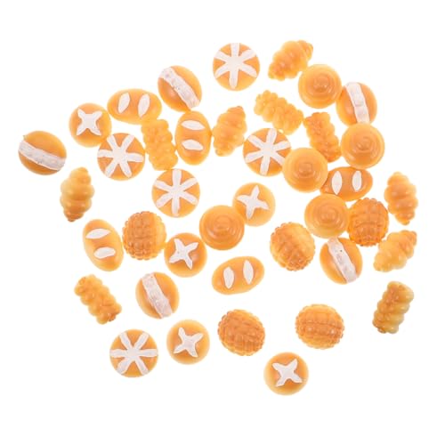 TOYANDONA 40 Stück Teiliges Miniatur Brot Realistische Künstliche Brotrequisiten für DIY Basteln Detailgetreue Mini Bäckerei Dekorationen für Puppenhaus und Mikro Landschaft Kreative von TOYANDONA