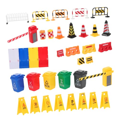 TOYANDONA 40 Stück Teiliges Verkehrszeichen Spielset mit Realistischen Miniatur Straßenschildern Kunststoff Verkehrskegeln und Tragbares Lernspielzeug Verkehrsverständnis und Räumlichem TOYANDONA 40 Stück Teiliges Verkehrszeichen Spielset mit Realistischen Miniatur Straßenschildern Kunststoff Verkehrskegeln und Tragbares Lernspielzeug Verkehrsverständnis und Räumlichem von TOYANDONA