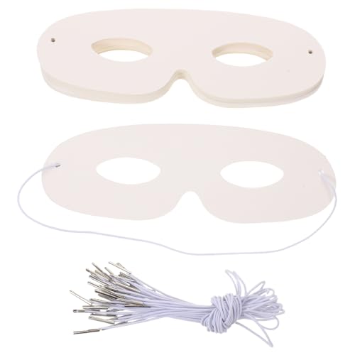 TOYANDONA 40 Stück Weiße Papiermasken zum Bemalen mit Elastischem Band Diy Bastelmasken aus Hochwertigem Karton für Kinderfest Karneval Eltern Junge Mädchen und Kreative Gestaltung TOYANDONA 40 Stück Weiße Papiermasken zum Bemalen mit Elastischem Band Diy Bastelmasken aus Hochwertigem Karton für Kinderfest Karneval Eltern Junge Mädchen und Kreative Gestaltung von TOYANDONA