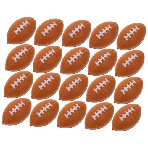TOYANDONA 40stücke Mini Squeeze Toy Lustige Dehnbare Rugby Finger Spielzeuge Für Party- Und Stressabbau-spielzeuge von TOYANDONA