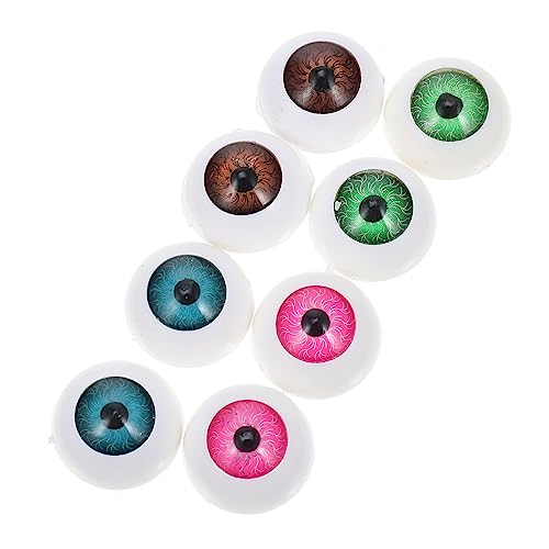 TOYANDONA 40st Horror-Auge Unheimlich Tierpuppenaugen Puppenherstellung Halloween-augapfel Augen Scrapbooking Für Plüschtier Ausgestopft Halloween-Skelett-augäpfel Halbrunde Augen Plastik von TOYANDONA