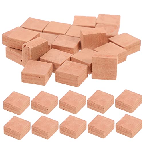 TOYANDONA 40st Simulierte Ziegel Mauerziegel Tapetenziegel Feen Miniaturen Wand Gebäude Fälschung Terrakotta Tulpe Gefälscht Basteln Bastelset Deko Mini-Steine Miniatur-Ziegel Möbel Ton Rot von TOYANDONA