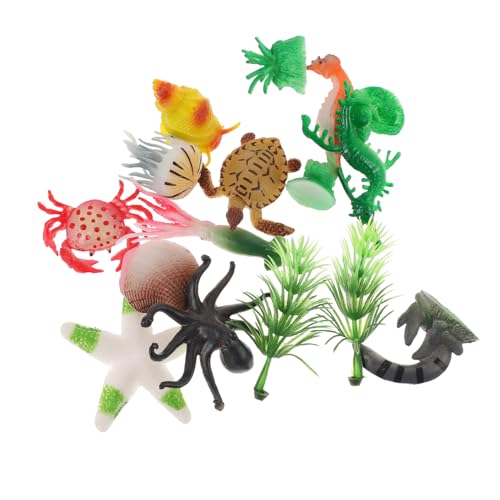TOYANDONA 42 STK Ornamente aus dem Unterwasserleben Mini Meerestiere Figur Spielzeug Ozean Kinderspielzeug Spielzeuge Modelle Lernspielzeug Tierspielzeug EIN Bad nehmen Statue schmücken von TOYANDONA