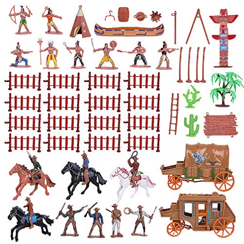 TOYANDONA 43 Stück Wild West Cowboys und Indianer-Figuren Kunststofffiguren Soldaten Spielzeug für Kinder Lernkriegsspiel Spielzeug TOYANDONA 43 Stück Wild West Cowboys und Indianer-Figuren Kunststofffiguren Soldaten Spielzeug für Kinder Lernkriegsspiel Spielzeug von TOYANDONA
