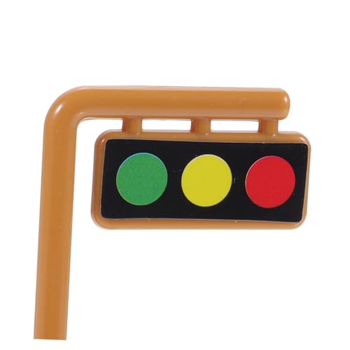 TOYANDONA 45 Stück Teiliges Mini Verkehrszeichen Spielset Kleine Straßenverkehrsschilder mit Baustellenbarrikaden Verkehrsampel Lernspielzeug für Kreative Verkehrsszenen und Motorische von TOYANDONA