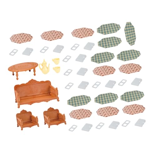 TOYANDONA 47 Teiliges Set Mit Simulierten Möbeln Puppenmöbel Puppenhausmöbel Kleinkindermöbel Puppenhauszubehör Puppenhausminiaturen Miniaturmöbel Mini Zimmermöbel Stoff TOYANDONA 47 Teiliges Set Mit Simulierten Möbeln Puppenmöbel Puppenhausmöbel Kleinkindermöbel Puppenhauszubehör Puppenhausminiaturen Miniaturmöbel Mini Zimmermöbel Stoff von TOYANDONA