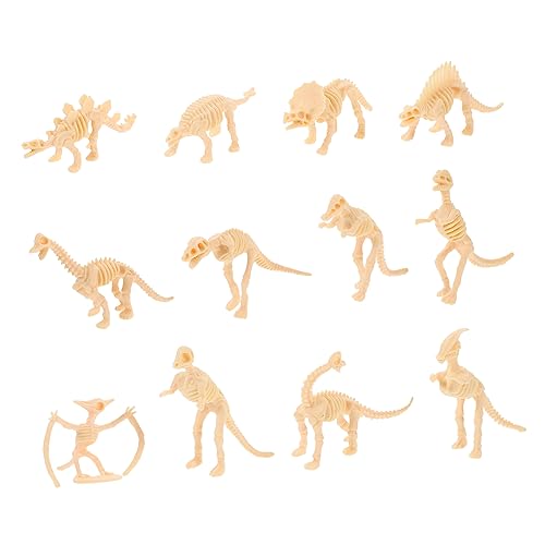 TOYANDONA 48 STK Dinosaurier-skelettmodell Dinosaurier-Ornamente Dinosaurierstatue Dinosaurier-skelettfiguren Babyspielzeug Dino-Knochen Dinosaurierfiguren Lernspielzeug Graben Mini von TOYANDONA
