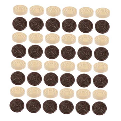 TOYANDONA 48 Stück Checker Dame Spielchips Dame Brettspiel Spielchips Aus Holz Schachprüfungsspiel Holz Zubehör Für Brettspiele Runde Holzsteine Brettspiele Bauern Hölzern TOYANDONA 48 Stück Checker Dame Spielchips Dame Brettspiel Spielchips Aus Holz Schachprüfungsspiel Holz Zubehör Für Brettspiele Runde Holzsteine Brettspiele Bauern Hölzern von TOYANDONA