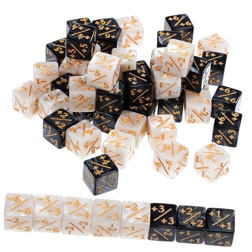 TOYANDONA 48 Stück Mathe-würfelspielzeug Bildungsspielzeug Würfelzähler Für Tischspiele Zubehör Für Würfelspiele Dekorative Spielsteinwürfel Zahlenwürfel Mit Zahlen Lehrreich Acryl von TOYANDONA