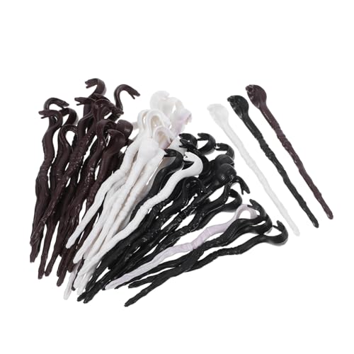 TOYANDONA 48 Stück Snake Head Canes aus Strapazierfähigem Kunststoff Kompakt für Partydekorationen Geisterhäuser für Erwachsene von TOYANDONA
