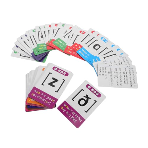TOYANDONA 48 Teiliges Magnetisches Lernkartenset für Englische Phonetik und Buchstaben Langlebige Farbige Karten aus Papier und Magnetmaterial Interaktives Lernspielzeug für von TOYANDONA