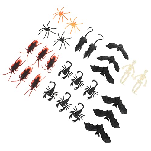 TOYANDONA 48St Halloween-Zubehörset Halloween Halloween Toys Halloween Bats Halloween Decoration Set Simulationsskelettspielzeug Halloween-Streich-Requisite Plastik Colorful TOYANDONA 48St Halloween-Zubehörset Halloween Halloween Toys Halloween Bats Halloween Decoration Set Simulationsskelettspielzeug Halloween-Streich-Requisite Plastik Colorful von TOYANDONA