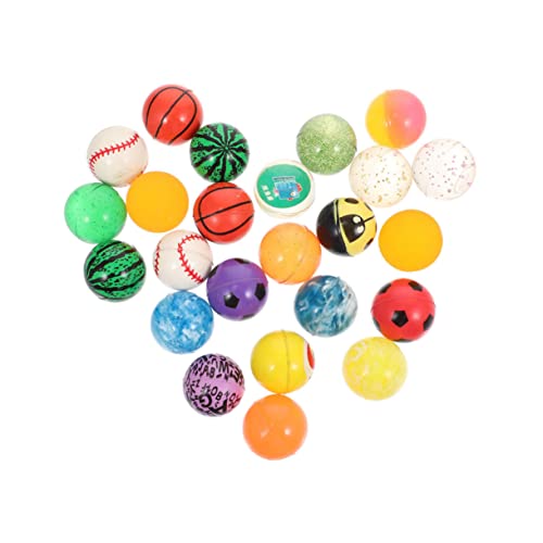 TOYANDONA 48Stücke Gummifarbene Hüpfbälle Für Elastische Spielzeuge Zur Stressbewältigung Spielwaren Für Spaß Zu Hause Schule von TOYANDONA