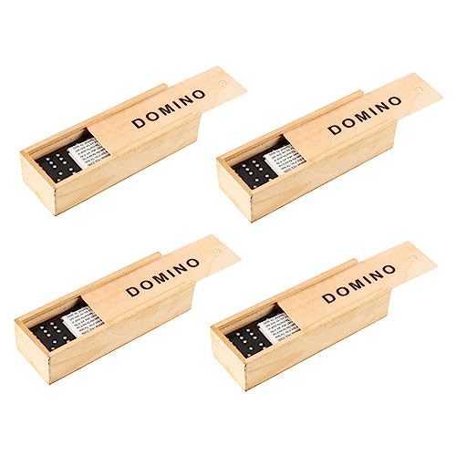 TOYANDONA 4Sätze Dominospielzeug aus Holz Interaktive Schwarze Dominosteine für Familienspiel für Drinnen und Draußen Praktische Aufbewahrungsbox TOYANDONA 4Sätze Dominospielzeug aus Holz Interaktive Schwarze Dominosteine für Familienspiel für Drinnen und Draußen Praktische Aufbewahrungsbox von TOYANDONA
