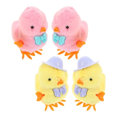 TOYANDONA 4Stücke Aufziehspielzeug Küken Plüsch Hühnchen für Ostern Lustige Spielzeuge Kinderspielzeug für Mädchen und Jungen als oder Dekoration TOYANDONA 4Stücke Aufziehspielzeug Küken Plüsch Hühnchen für Ostern Lustige Spielzeuge Kinderspielzeug für Mädchen und Jungen als oder Dekoration von TOYANDONA