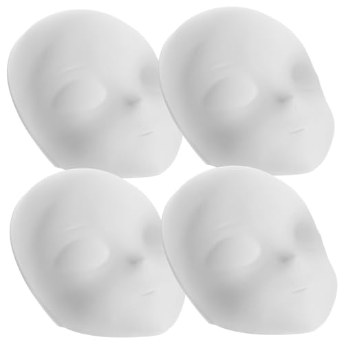 TOYANDONA 4Stücke DIY Leere Gesichtsmasken Weiße Maske für Cosplay und Halloween Unbemalte Maskerade Masken zum Gestalten für Partys und Kreative Projekte TOYANDONA 4Stücke DIY Leere Gesichtsmasken Weiße Maske für Cosplay und Halloween Unbemalte Maskerade Masken zum Gestalten für Partys und Kreative Projekte von TOYANDONA
