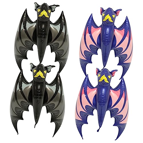 TOYANDONA 4Stücke Halloween Fledermaus Folienballons Aluminium Luftballons für Spukhause Dekoration und Gruselige Party Deko für Halloween TOYANDONA 4Stücke Halloween Fledermaus Folienballons Aluminium Luftballons für Spukhause Dekoration und Gruselige Party Deko für Halloween von TOYANDONA