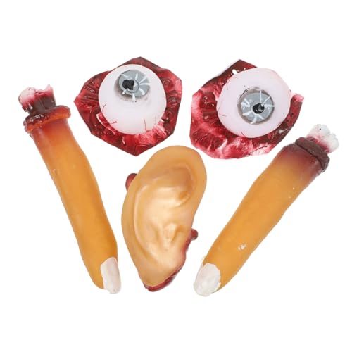 TOYANDONA 4Stücke Halloween Körperorgan Requisiten Gruselige Simulation von Augen und Blutigen Fingern für Kostüm und Partydeko für Scherze und Spukhäuser TOYANDONA 4Stücke Halloween Körperorgan Requisiten Gruselige Simulation von Augen und Blutigen Fingern für Kostüm und Partydeko für Scherze und Spukhäuser von TOYANDONA