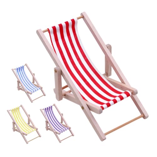 TOYANDONA 4Stücke Strandstuhl aus Holz Puppenhaus Möbel Deko Klappstuhl für Mikrolandschaften Party Dekoration für Kinderzimmer TOYANDONA 4Stücke Strandstuhl aus Holz Puppenhaus Möbel Deko Klappstuhl für Mikrolandschaften Party Dekoration für Kinderzimmer von TOYANDONA