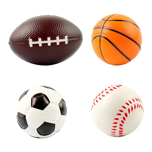 TOYANDONA 4Stücke Stressball Sport Sensorisches Fidget Für Erwachsene Stressabbau Bälle Fußball Basketball Rugby Und Volleyball Für Müdigkeitsrelief TOYANDONA 4Stücke Stressball Sport Sensorisches Fidget Für Erwachsene Stressabbau Bälle Fußball Basketball Rugby Und Volleyball Für Müdigkeitsrelief von TOYANDONA