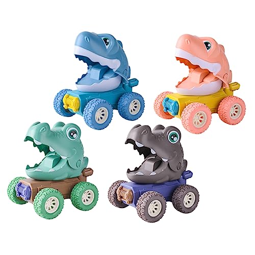 TOYANDONA 4Stücke Teiliges Dinosaurier Auto für Cartoon Trägheitsspielzeug mit Handdruck Funktion Farbenfrohes Design Jungen und TOYANDONA 4Stücke Teiliges Dinosaurier Auto für Cartoon Trägheitsspielzeug mit Handdruck Funktion Farbenfrohes Design Jungen und von TOYANDONA