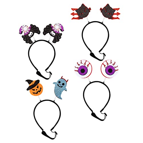 TOYANDONA 4Stücke Teiliges Halloween Haustier Stirnband Gruselige Kopfbedeckungen für Hexenhut Katzen Trident Augenkugel Kürbisgeist für Halloween Partys Bequem TOYANDONA 4Stücke Teiliges Halloween Haustier Stirnband Gruselige Kopfbedeckungen für Hexenhut Katzen Trident Augenkugel Kürbisgeist für Halloween Partys Bequem von TOYANDONA