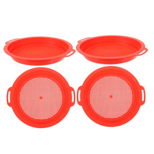 TOYANDONA 4er-Pack Sandsieb-Spielzeug Für Kinder, Strandmuschelsieb Zum Graben, Sortieren Und Erkunden, Buntes Kunststoffsieb Für Strandpartys, Sandkastenspiele TOYANDONA 4er-Pack Sandsieb-Spielzeug Für Kinder, Strandmuschelsieb Zum Graben, Sortieren Und Erkunden, Buntes Kunststoffsieb Für Strandpartys, Sandkastenspiele von TOYANDONA