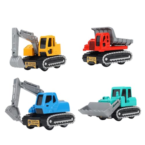TOYANDONA 4er Set Aufziehauto Modell Tragbares Bagger Für Jungen Und ädchen Ingenieurfahrzeug Mit Rückziehmotor Ideal Als Für Kleine Bauarbeiter TOYANDONA 4er Set Aufziehauto Modell Tragbares Bagger Für Jungen Und ädchen Ingenieurfahrzeug Mit Rückziehmotor Ideal Als Für Kleine Bauarbeiter von TOYANDONA