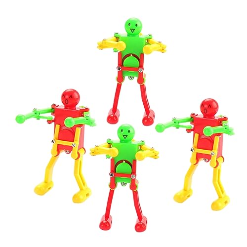 TOYANDONA Aufzieh-Roboter-spielzeugset – 4 Tanzende Roboter Sicher Für Kinder Ideal Für Koordination Und Fantasievolles Spielen von TOYANDONA