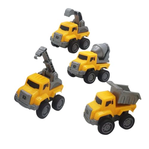 TOYANDONA Toys 4er Set Baustellenfahrzeuge Für Kleinkinder Reibungsbetriebene Baumaschinen Darunter Bagger Und LKW Ideal Für Jungen Und Ädchen Ab 3 Jahren Spielzeug LKW TOYANDONA Toys 4er Set Baustellenfahrzeuge Für Kleinkinder Reibungsbetriebene Baumaschinen Darunter Bagger Und LKW Ideal Für Jungen Und Ädchen Ab 3 Jahren Spielzeug LKW von TOYANDONA