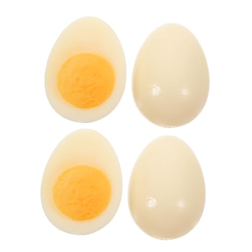 TOYANDONA 4er Set Künstliche Eier Realistische Fake Wassergekochte Eier Lebensmittelmodell Dekorative Accessoires Für Küche Und Gastronomie Lustige Requisiten Für Fotografie Und Events TOYANDONA 4er Set Künstliche Eier Realistische Fake Wassergekochte Eier Lebensmittelmodell Dekorative Accessoires Für Küche Und Gastronomie Lustige Requisiten Für Fotografie Und Events von TOYANDONA