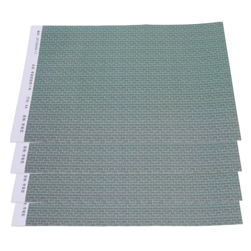 TOYANDONA 4pcs Dollhouse Dielen Tapete Mini Hausdekor Selbstkleber Wandkleher Für Puppenhaus DIY Miniaturbodenpapier Abnehmbar Und Wasserdicht von TOYANDONA